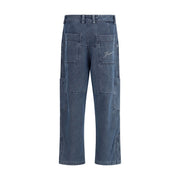 Jacquemus Blue Cotton Jeans Denim