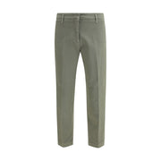 Cruna Green Cotton Casual Pants