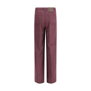 Cruna Purple Tencel Relaxed Fit Jeans