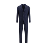 Gi Capri Blue Fleece Wool Two-Piece Suit