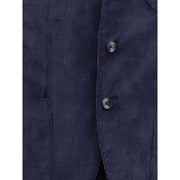 Gi Capri Blue Cotton Two-Piece Suit