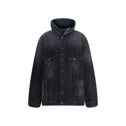 Balenciaga Black Cotton Denim Jacket