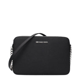 Michael Kors Black Leather Crossbody Bag