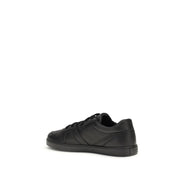 Prada Black Calf Leather Bos Taurus Sneakers