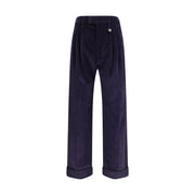 Burberry Blue Cotton Pants