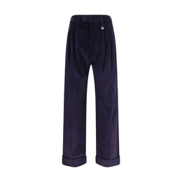 Burberry Blue Cotton Pants