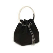 Jimmy Choo Black Silk Backet Bag