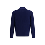 Brunello Cucinelli Blue Cashmere Polo Shirt