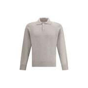Brunello Cucinelli Beige Cashmere Polo Shirt