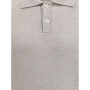 Brunello Cucinelli Beige Cashmere Polo Shirt