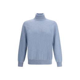 Brunello Cucinelli Light Blue Cashmere Cashmere Sweater