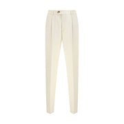 Brunello Cucinelli Cream Cotton Casual Pants