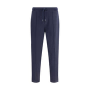 Brunello Cucinelli Blue Cashmere Athletic Pants