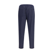 Brunello Cucinelli Blue Cashmere Athletic Pants