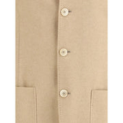 Brunello Cucinelli Beige Cashmere Coat