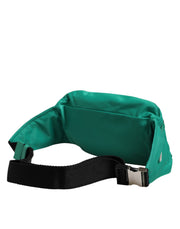 Dolce & Gabbana Green Logo Plaque Nylon Waist Fanny Pack Men's Borse Bag