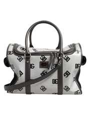 Dolce & Gabbana White DG Logo Pet Carrier Logo Plaque Top Handle Bag