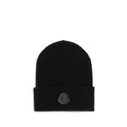 MONCLER x EDWARD ENNINFUL Black Wool Beanie