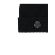 MONCLER x EDWARD ENNINFUL Black Wool Beanie