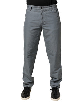 Master Coat Gray Cotton Regular Fit Men Denim Trouser Jeans