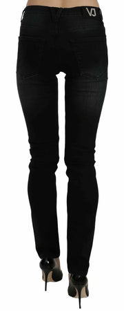 Versace Jeans Couture Dark Black Dora Slim Fit Denim Pants