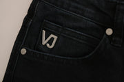 Versace Jeans Couture Dark Black Dora Slim Fit Denim Pants