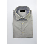 Baldinini Trend Light Blue Cotton Men Shirt