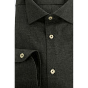 Baldinini Trend Gray Cotton Men Shirt