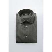 Baldinini Trend Gray Cotton Shirt