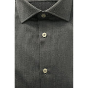 Baldinini Trend Gray Cotton Shirt