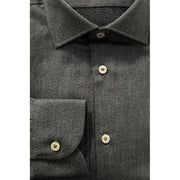 Baldinini Trend Gray Cotton Shirt