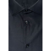 Baldinini Trend Black Cotton Men Shirt