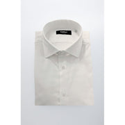 Baldinini Trend White Cotton Shirt