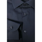 Baldinini Trend Blue Cotton Men Shirt