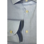 Baldinini Trend Light Blue Cotton Men Shirt
