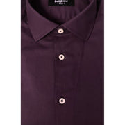 Baldinini Trend Purple Cotton Shirt