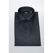 Baldinini Trend Black Cotton Men Shirt