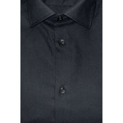 Baldinini Trend Black Cotton Men Shirt