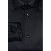 Baldinini Trend Black Cotton Men Shirt