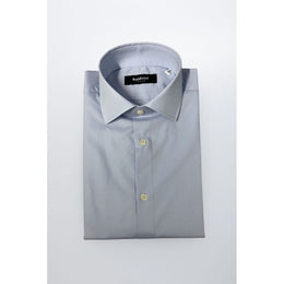 Baldinini Trend Light Blue Cotton Men Shirt