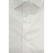 Baldinini Trend White Cotton Men Shirt