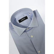 Baldinini Trend Light Blue Cotton Men Shirt
