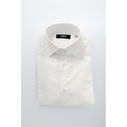 Baldinini Trend White Cotton Men Shirt