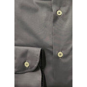 Baldinini Trend Gray Cotton Men Shirt