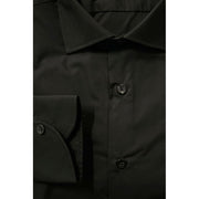 Baldinini Trend Black Cotton Men's Shirt