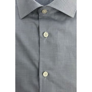 Baldinini Trend Light Blue Cotton Men Shirt