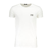 Cavalli Class Bianco Cotton Men T-Shirt