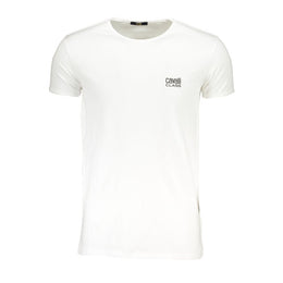 Cavalli Class White Cotton T-Shirt