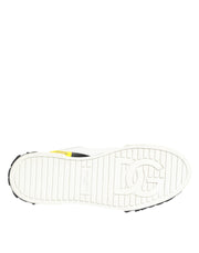 Dolce & Gabbana Multicolor Leather Graffiti Low Top Sneakers Shoes