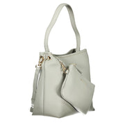 Mario Valentino Gray Polyethylene Handbag
